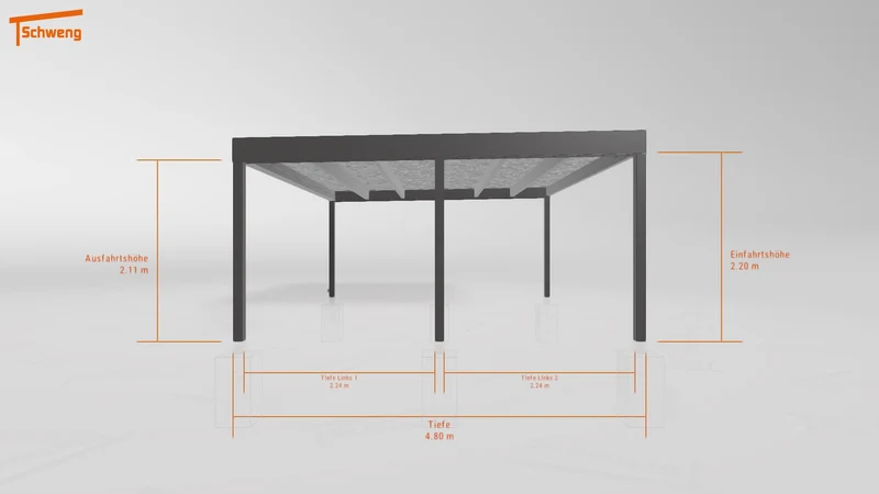 #DE Schweng Flachdachcarport C600+ (ID w3y7qb) #MTG
