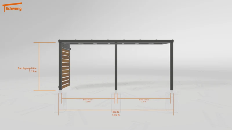 #DE Schweng Terrassenüberdachung S350 (ID 857d87)