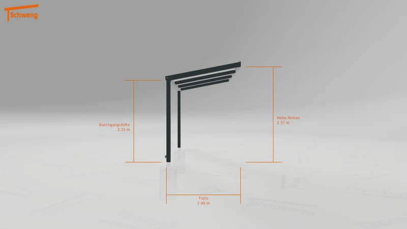 #DE Schweng Terrassenüberdachung S350 (ID bkj983)