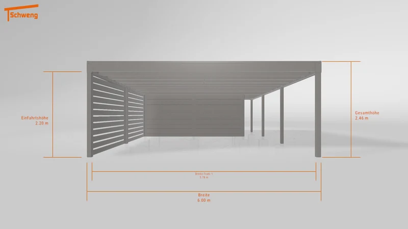 #DE Schweng Flachdachcarport C600+ (ID x75xk8) #MTG