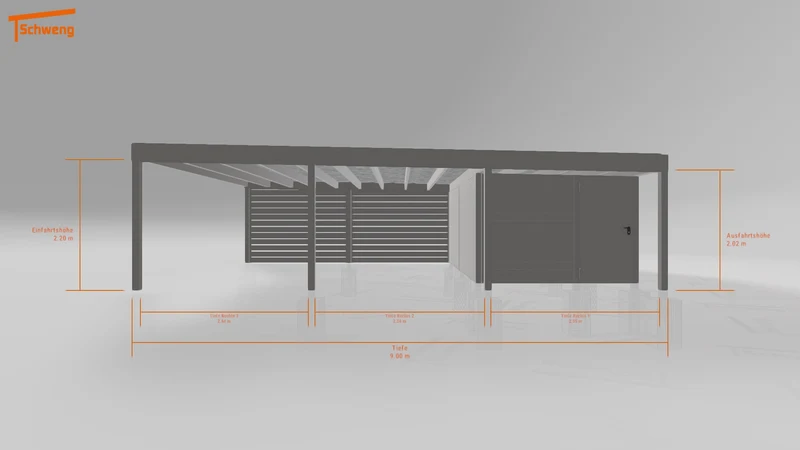 #DE Schweng Flachdachcarport C600+ (ID x75xk8) #MTG
