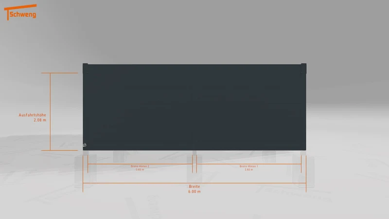 #DE Schweng Flachdachcarport C600+ (ID w3y824)
