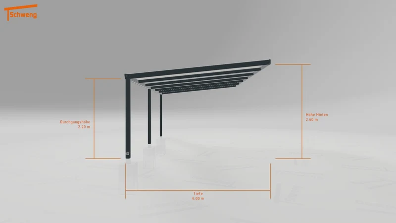 #DE Schweng Terrassenüberdachung S400 (ID bkj5rq)