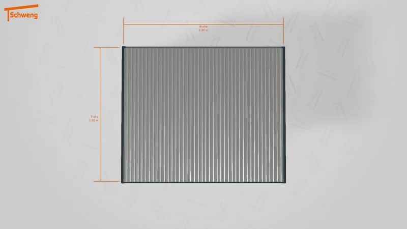 #DE Schweng Flachdachcarport C600 (ID 857nbw) #MTG