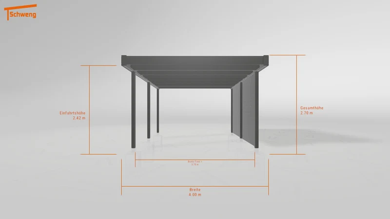 #DE Schweng Flachdachcarport C600 (ID x752ny) #MTG