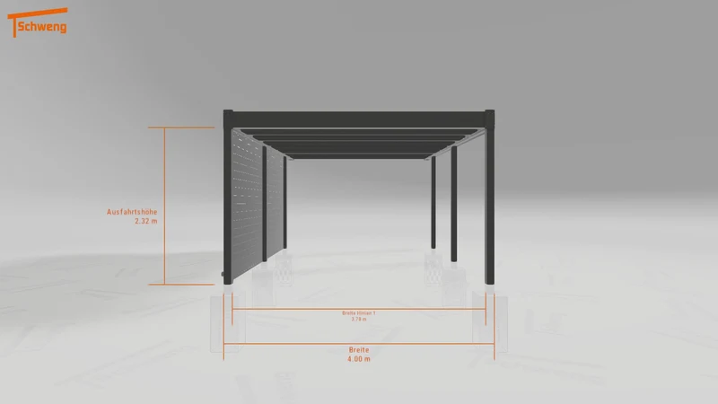 #DE Schweng Flachdachcarport C600 (ID x752ny) #MTG