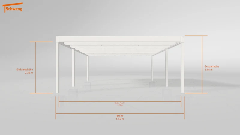 #DE Schweng Flachdachcarport C600 (ID ygnvjg)