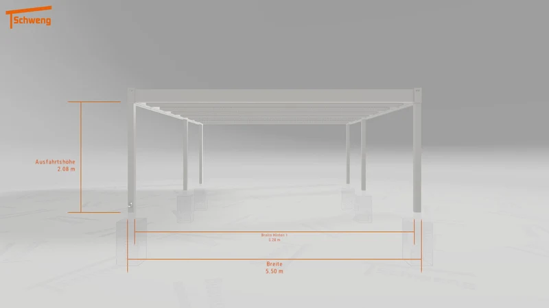 #DE Schweng Flachdachcarport C600 (ID ygnvjg)