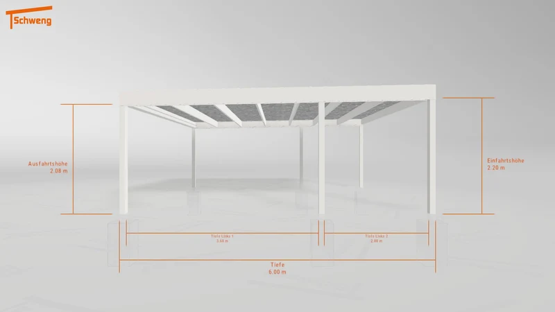 #DE Schweng Flachdachcarport C600 (ID ygnvjg)