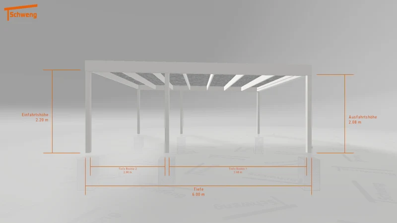 #DE Schweng Flachdachcarport C600 (ID ygnvjg)