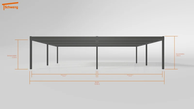 #DE Schweng Flachdachcarport C600 (ID 42vx72) #MTG