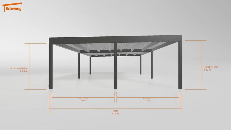 #DE Schweng Flachdachcarport C600 (ID 42vx72) #MTG