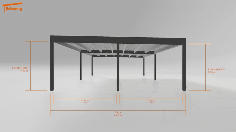 #DE Schweng Flachdachcarport C600 (ID 42vx72) #MTG