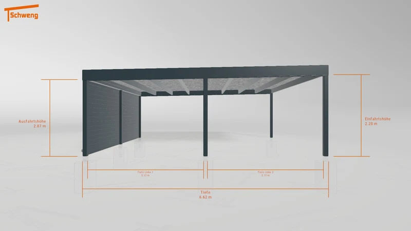 #AT Schweng Flachdachcarport C600 (ID mjrp29) #MTG