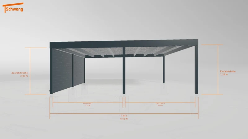 #AT Schweng Flachdachcarport C600 (ID x75983) #MTG