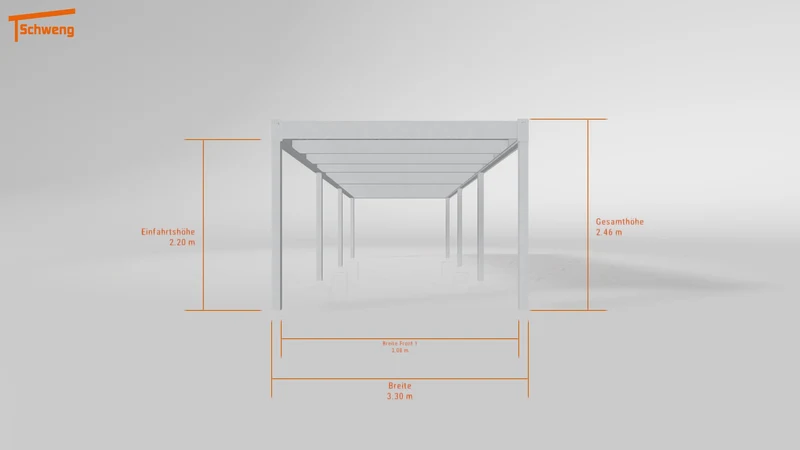 #DE Schweng Flachdachcarport C600 (ID 775wbq) #MTG