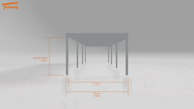#DE Schweng Flachdachcarport C600 (ID 775wbq) #MTG