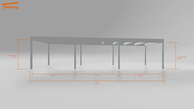 #DE Schweng Flachdachcarport C600 (ID 775wbq) #MTG