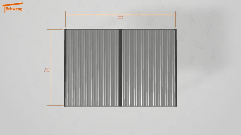 #DE Schweng Flachdachcarport C600 (ID x75323)