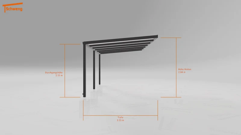 #DE Schweng Terrassenüberdachung S350 (ID rjr33n)