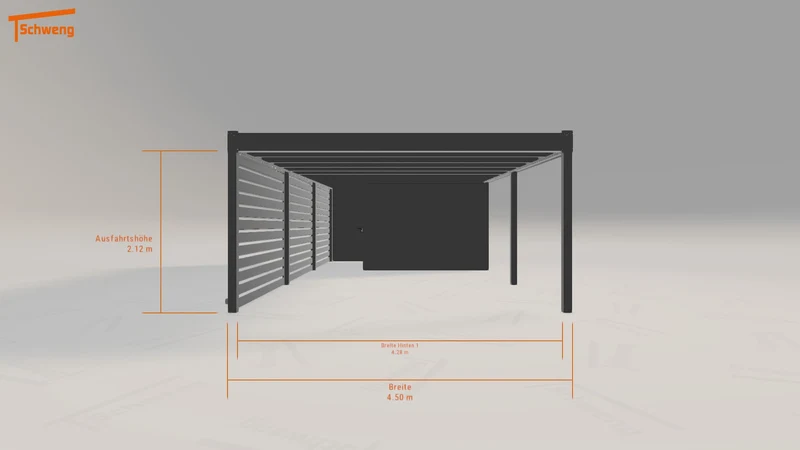 #DE Schweng Flachdachcarport C600 (ID pb82b7) #MTG