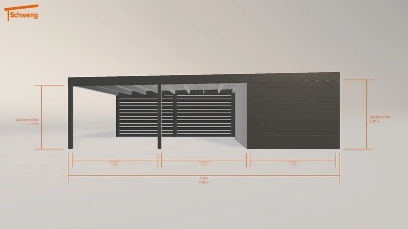 #DE Schweng Flachdachcarport C600 (ID pb82b7) #MTG