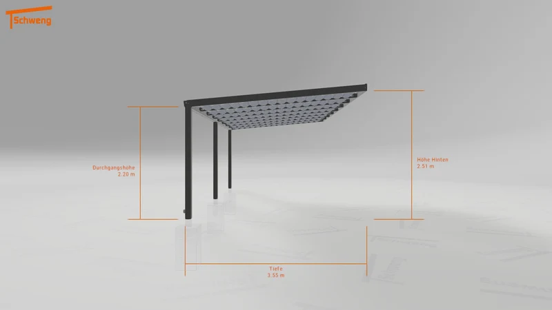 #DE Schweng Terrassenüberdachung S350 (ID v49pgb)