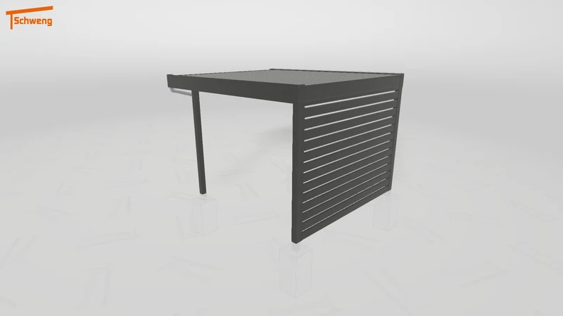 #DE Schweng Flachdachcarport C600+ (ID 2qbkvb)