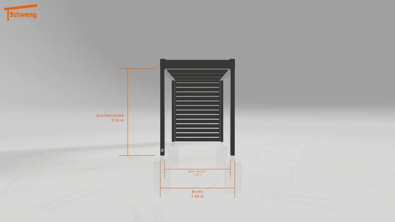 #DE Schweng Flachdachcarport C600+ (ID 42vkyz)