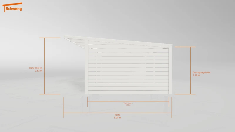 #DE Schweng Pultdachcarport S400 (ID jjrzj8)