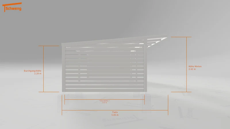 #DE Schweng Pultdachcarport S400 (ID jjrzj8)
