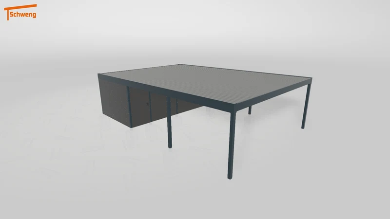 #DE Schweng Flachdachcarport C600+ (ID rjz8rd) #MTG