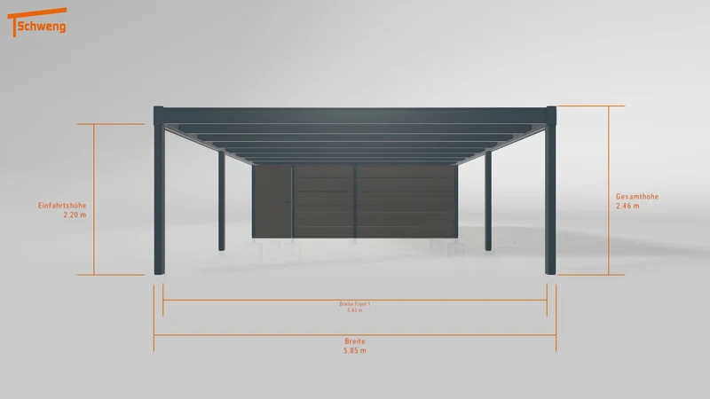 #DE Schweng Flachdachcarport C600+ (ID rjz8rd) #MTG