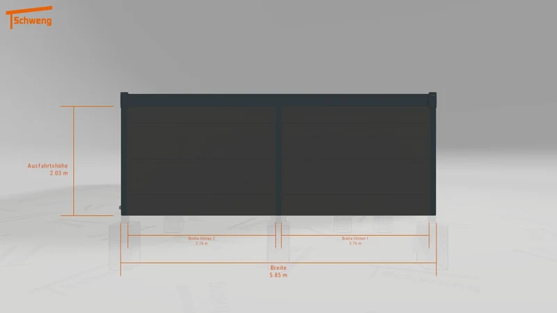 #DE Schweng Flachdachcarport C600+ (ID rjz8rd) #MTG