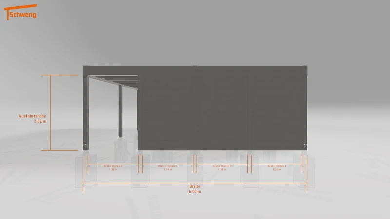#DE Schweng Flachdachcarport C600+ (ID dvz82n) #MTG