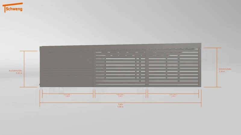 #DE Schweng Flachdachcarport C600+ (ID dvz82n) #MTG