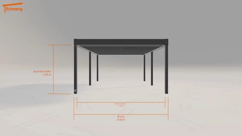 #DE Schweng Flachdachcarport C600+ (ID k298bp) #MTG