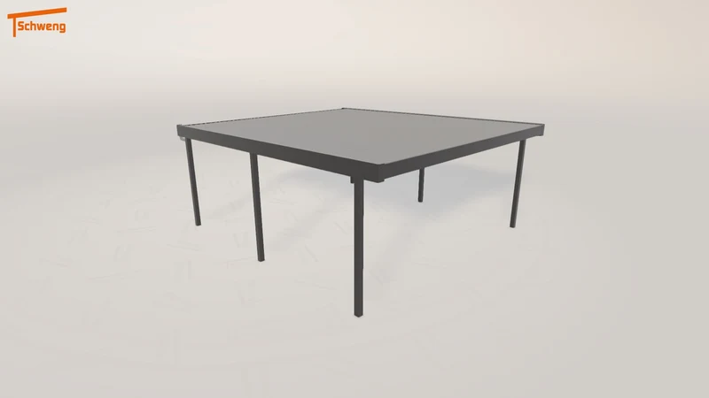 #DE Schweng Flachdachcarport C600+ (ID bk9yvp)