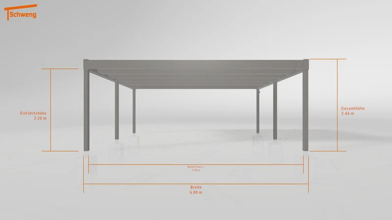 #DE Schweng Flachdachcarport C600+ (ID mjrqmj)
