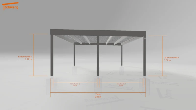 #DE Schweng Flachdachcarport C600+ (ID mjrqmj)