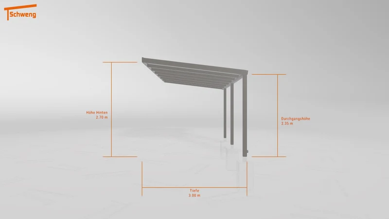 #DE Schweng Pultdachcarport S350 (ID pbq8xz)