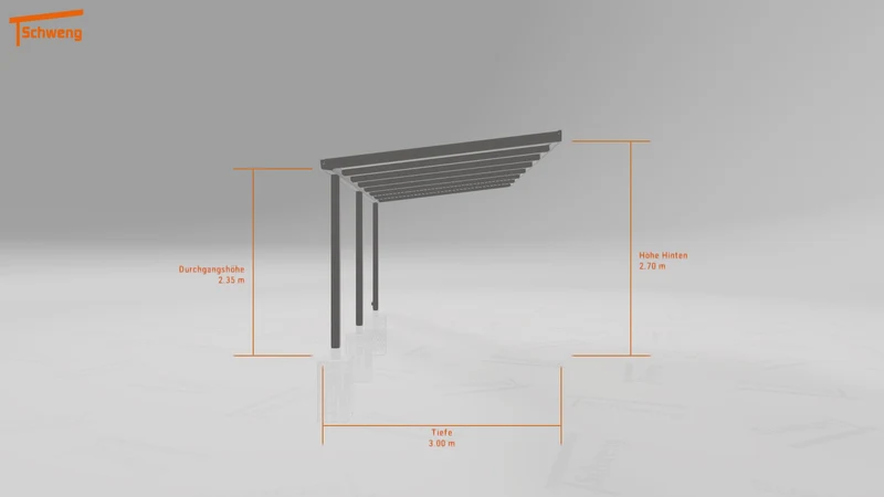 #DE Schweng Pultdachcarport S350 (ID pbq8xz)