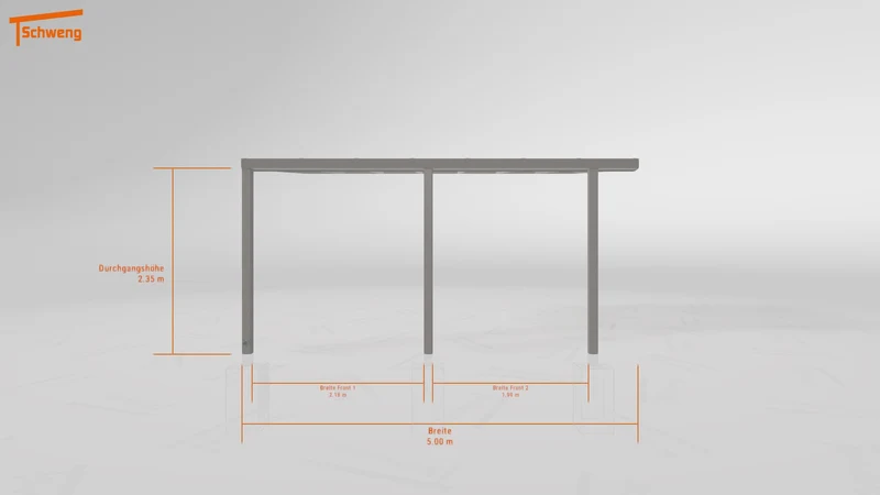 #DE Schweng Pultdachcarport S350 (ID mjr5dg)