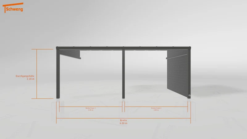 #DE Schweng Terrassenüberdachung S350 (ID w3y75b)
