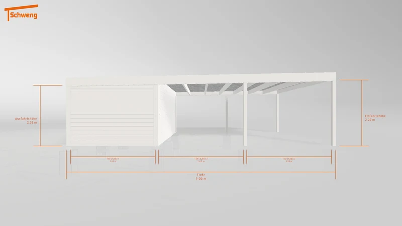 #DE Schweng Flachdachcarport C600+ (ID k2r9gk) #MTG