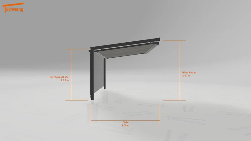 #DE Schweng Terrassenüberdachung S400 (ID k2y43k)