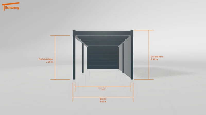 #DE Schweng Flachdachcarport C600 (ID g7p3b4) #MTG