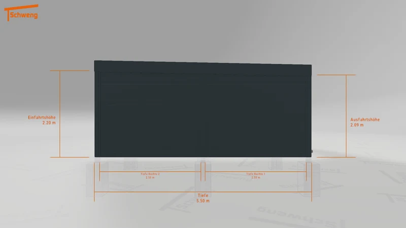#DE Schweng Flachdachcarport C600 (ID g7p3b4) #MTG