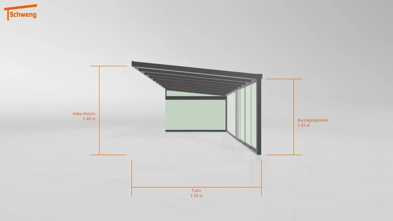 #DE Schweng Terrassenüberdachung S400 (ID 8579rr)