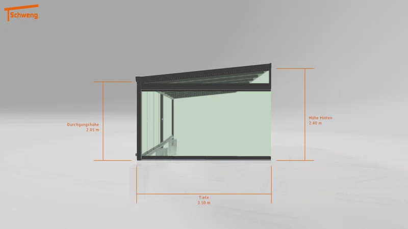 #DE Schweng Terrassenüberdachung S400 (ID 8579rr)